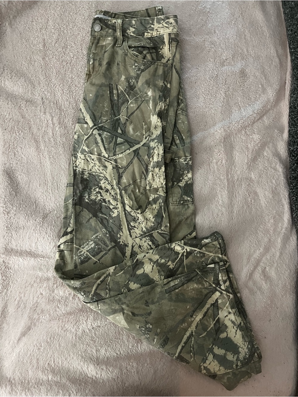 RSQ Women's Camo Print Jeans in Green and Brown